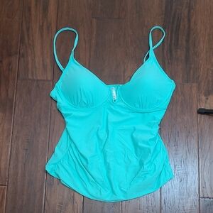 NWT Anne Cole Turquoise Tankini Top size XL